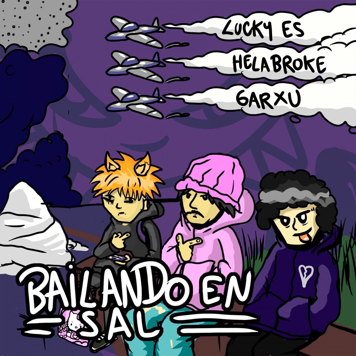 Bailando en Sal - Single by Lucky ES, HelaBroke & Garxu album cover