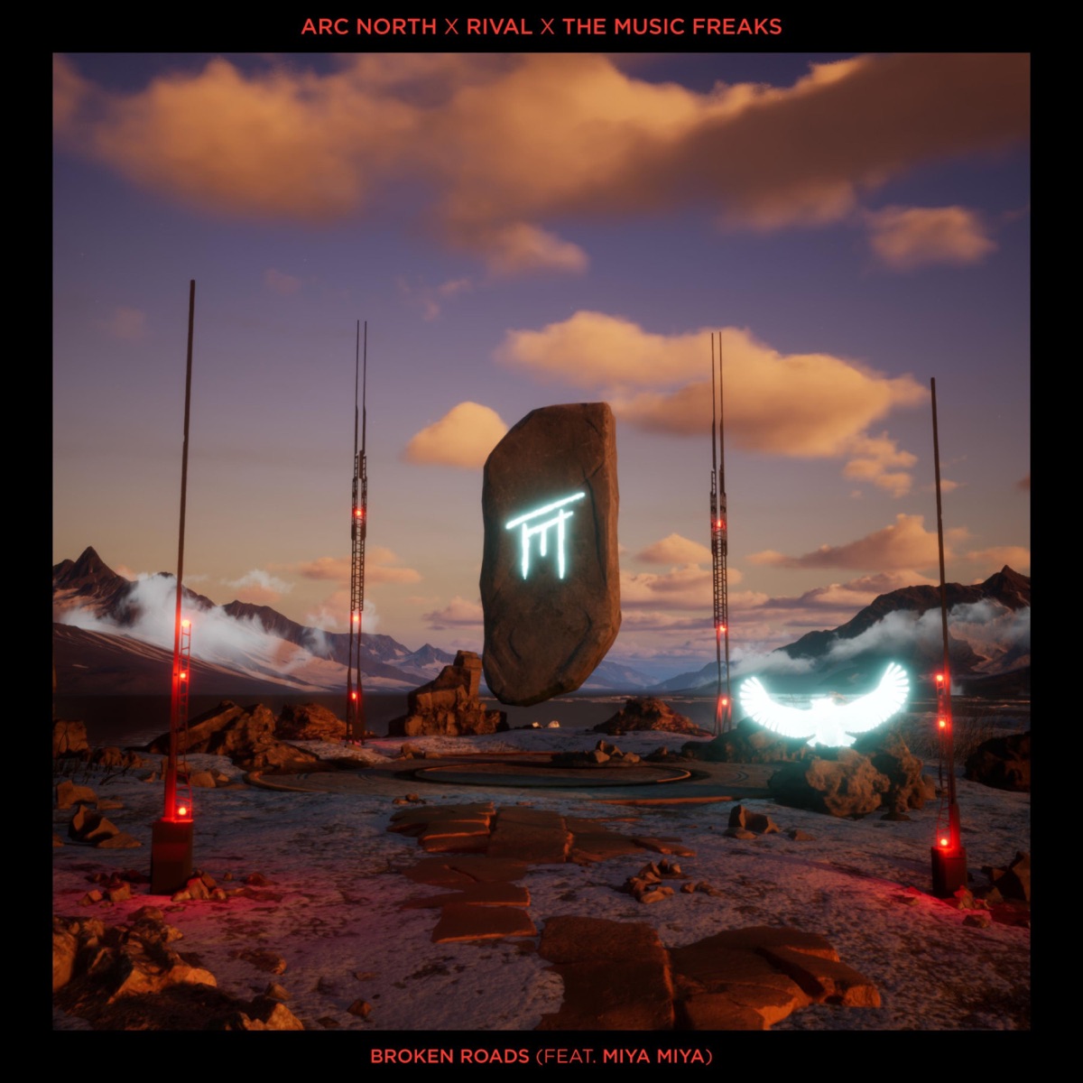 Broken Roads - Single by Arc North, Rival & The Music Freaks album cover