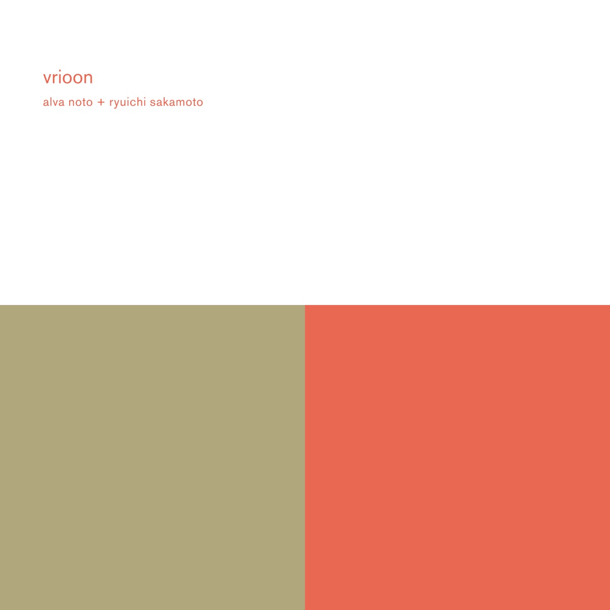 Vrioon (Remaster) by Alva Noto & Ryuichi Sakamoto album cover