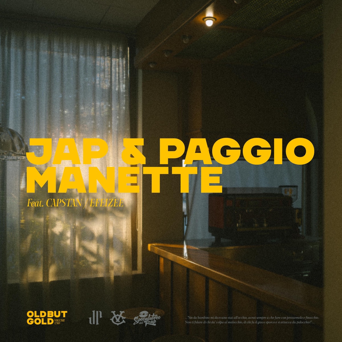MANETTE (feat. Capstan & Efeizee) - Single by Jap & Paggio album cover