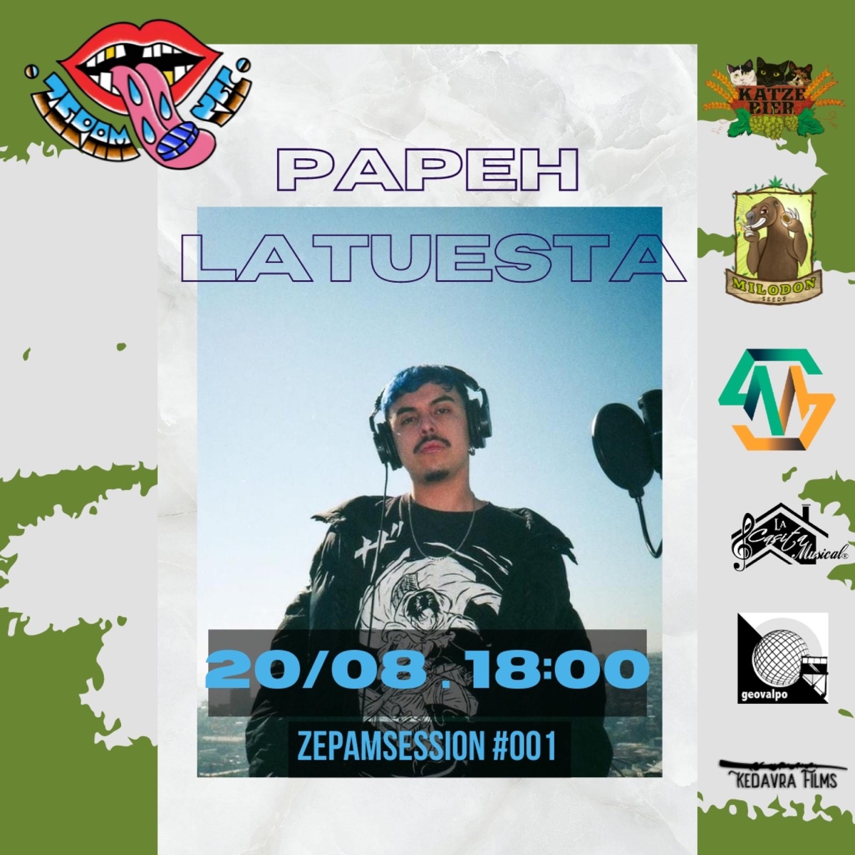 PAPEH LATUESTA, ZEPAMSESSION #001 (feat. Papeh Latuesta) [En Vivo] - Single by Zepam RCRDS album cover