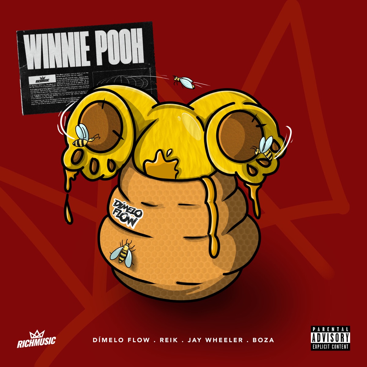 Winnie Pooh (feat. Boza) - Single by Dímelo Flow, Reik & Jay Wheeler album cover