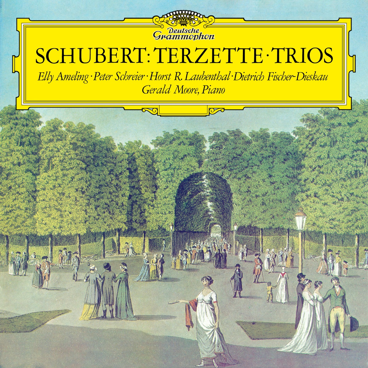 Schubert: Trios by Elly Ameling, Horst Laubenthal, Peter Schreier, Dietrich Fischer-Dieskau & Gerald Moore album cover