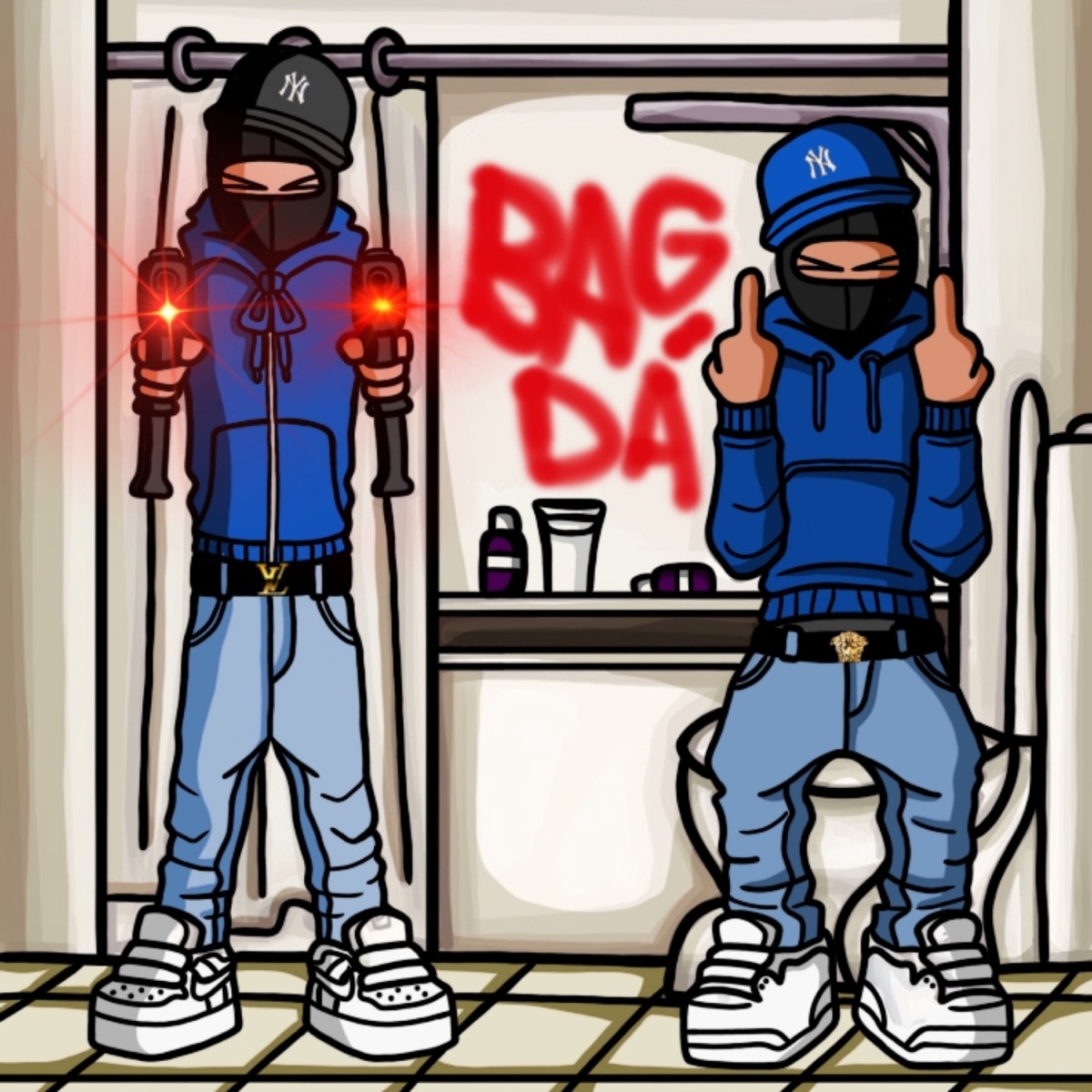 Bagdá (feat. FatVitola) - Single by Menor Kaue album cover