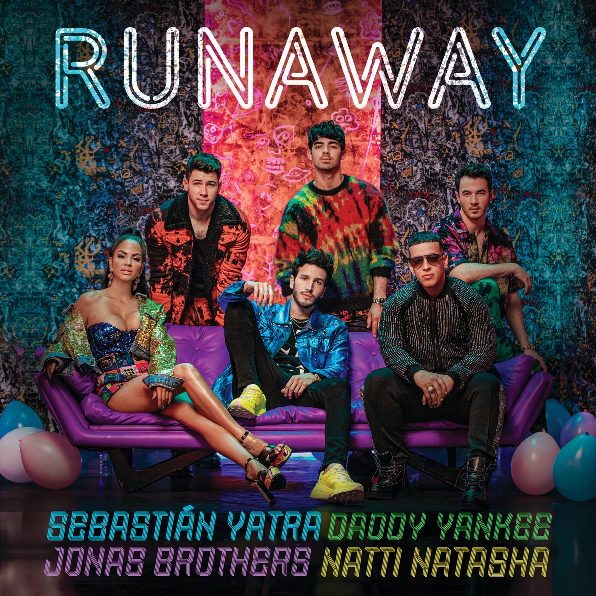 Runaway (feat. Jonas Brothers) - Single by Sebastián Yatra, Daddy Yankee & NATTI NATASHA album cover