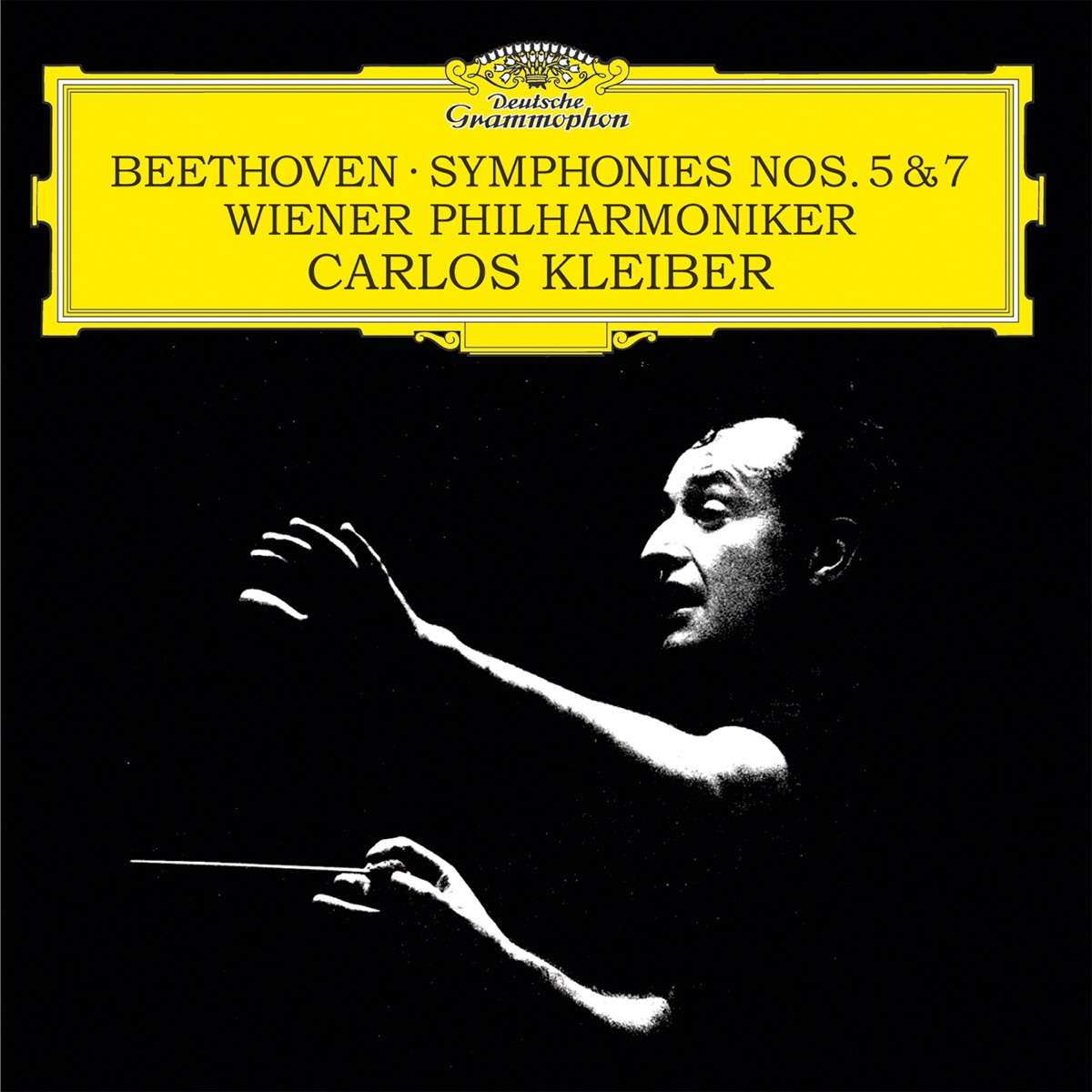 Beethoven: Symphonies Nos. 5 & 7 by Vienna Philharmonic & Carlos Kleiber album cover