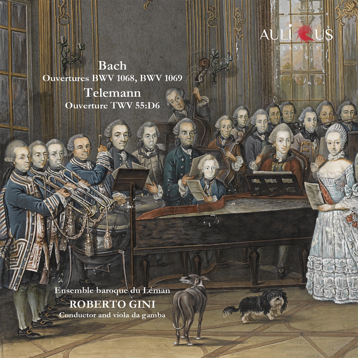 Bach: Ouvertures BWV 1068, BWV 1069 - Telemann: Ouverture TWV 55:D6 by Roberto Gini & Ensemble Baroque du Léman album cover