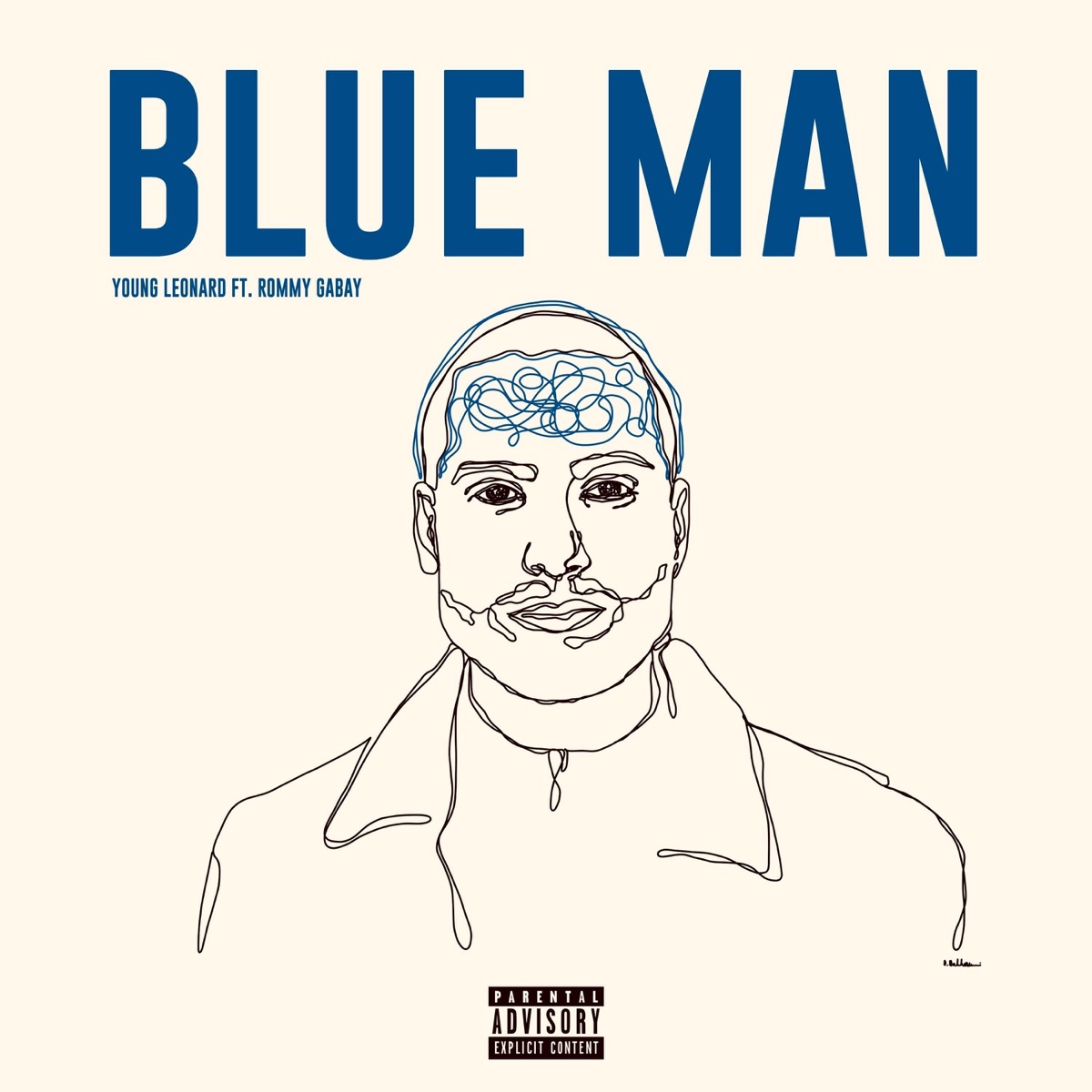 Blue Man (feat. Rommy Gabay) - Single by Young Leonard album cover