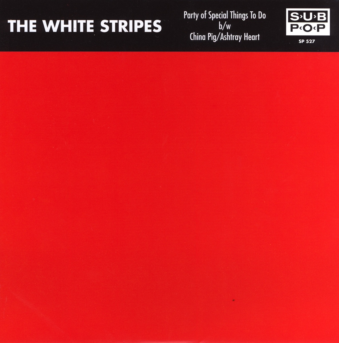 Party of Special Things to Do - Single by The White Stripes album cover