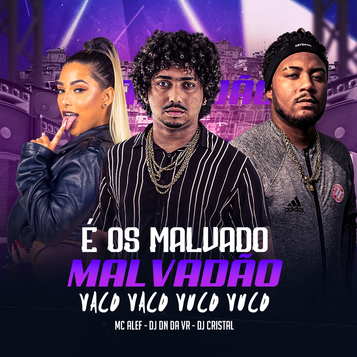 É os Malvado Malvadão Vaco Vaco Vuco Vuco (feat. DJ DN da VR & DJ CRISTAL) - Single by Mc Aleff album cover