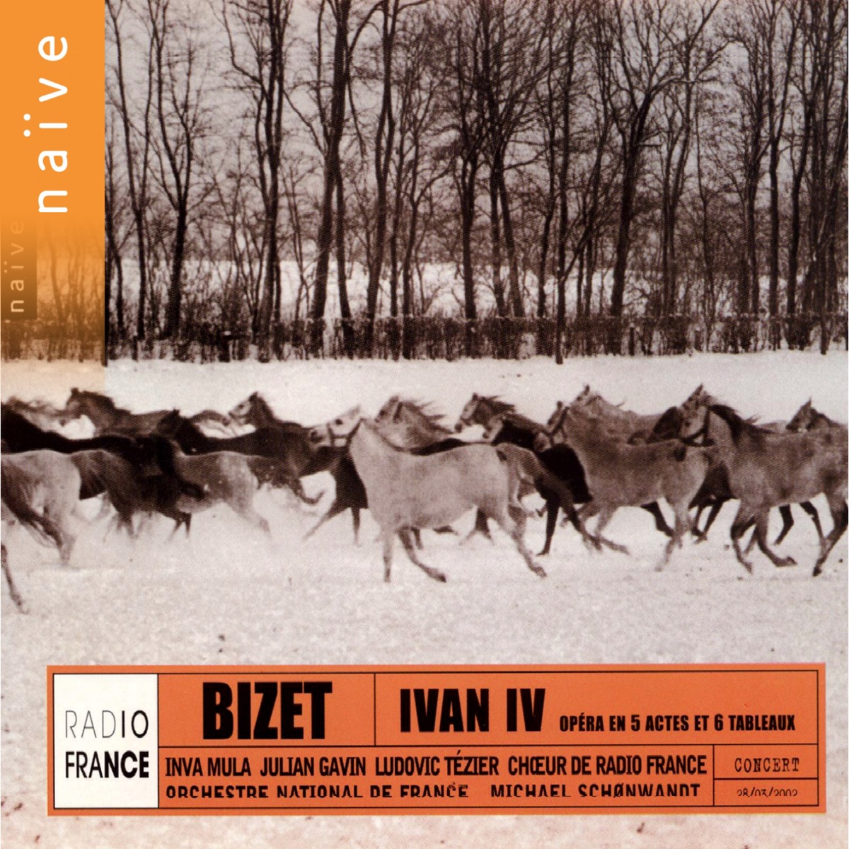 Bizet: Ivan IV by Inva Mula, Ludovic Tézier, Julian Gavin, Michael Schønwandt & Orchestre National de France album cover