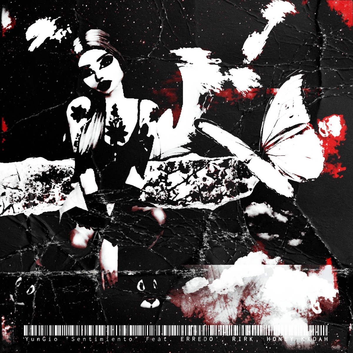 Sentimientos (feat. HONEY KXDAH, ERREDO' & Rirk) - Single by Yungio album cover