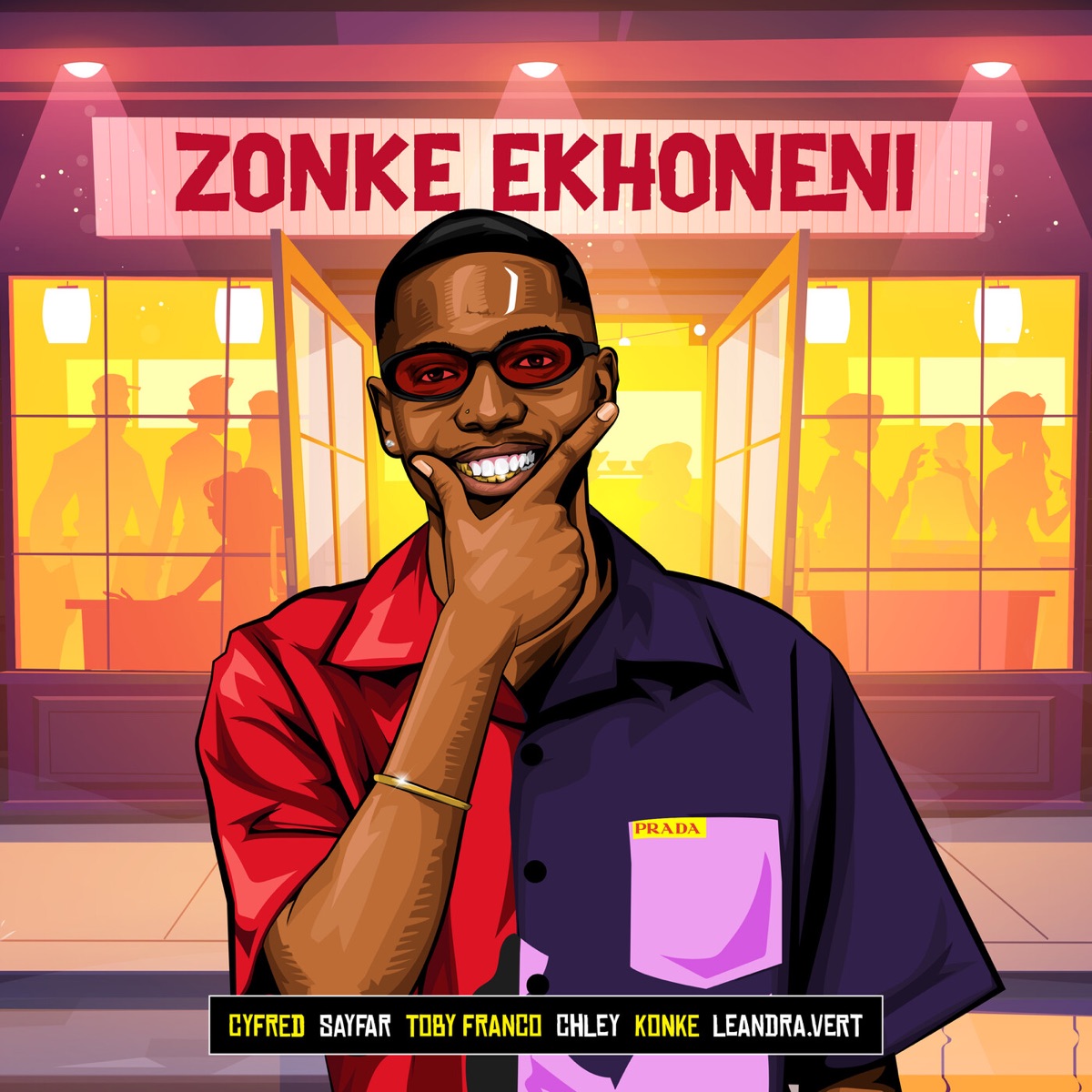 Zonke Ekhoneni (feat. Leandra.Vert, Toby Franco & Sayfar) - Single by Cyfred, Konke & Chley album cover
