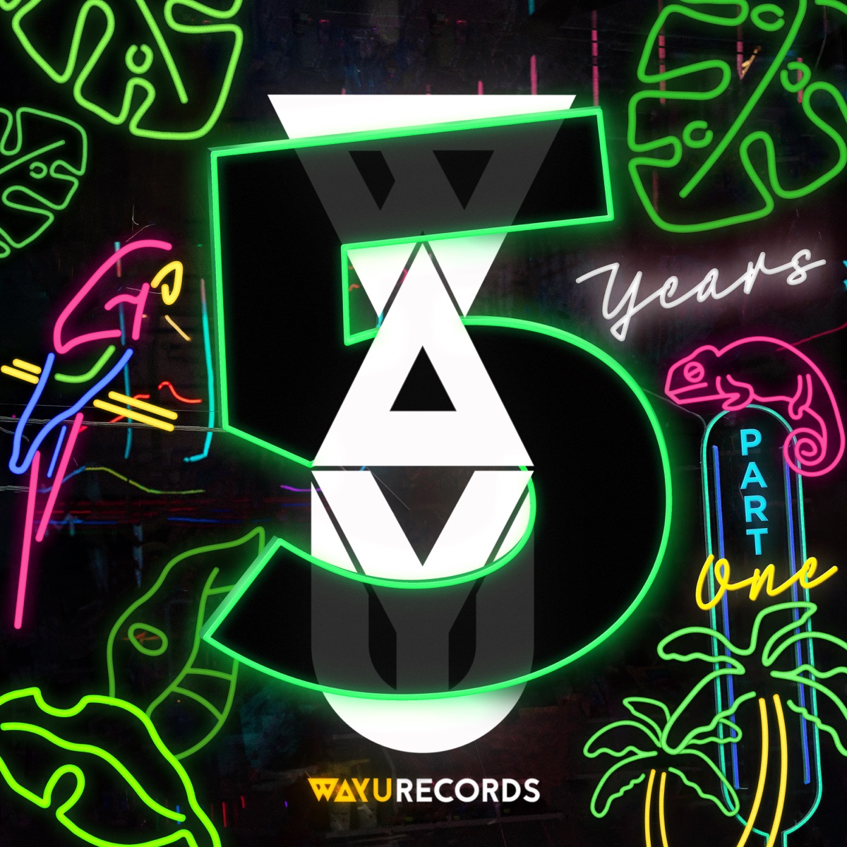 WAYU Five Years - Part One - EP by Desierto y Agua, Cristian Monak & Seba Campos album cover