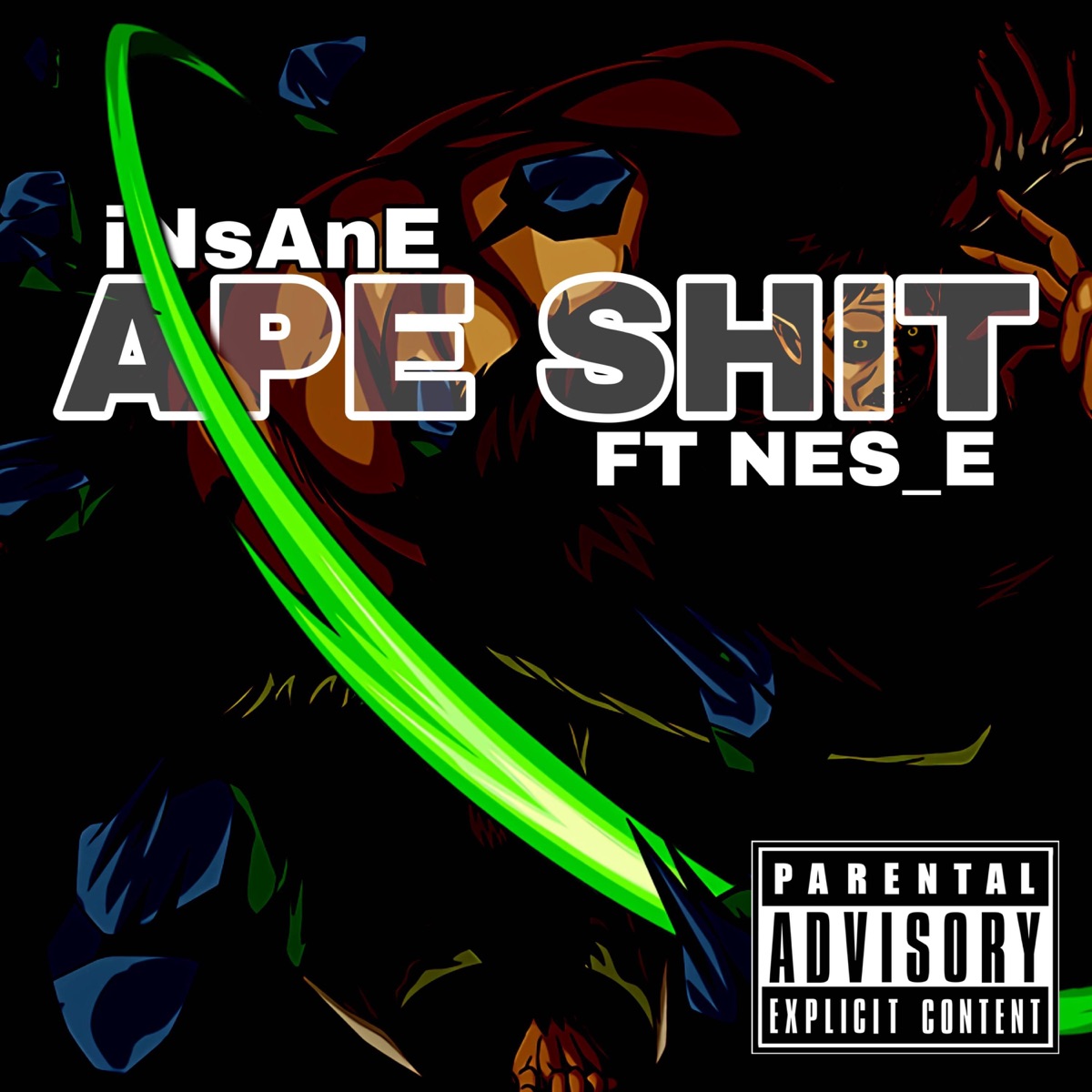 APE SHIT (feat. Nes_E) - Single by iNsAnE album cover