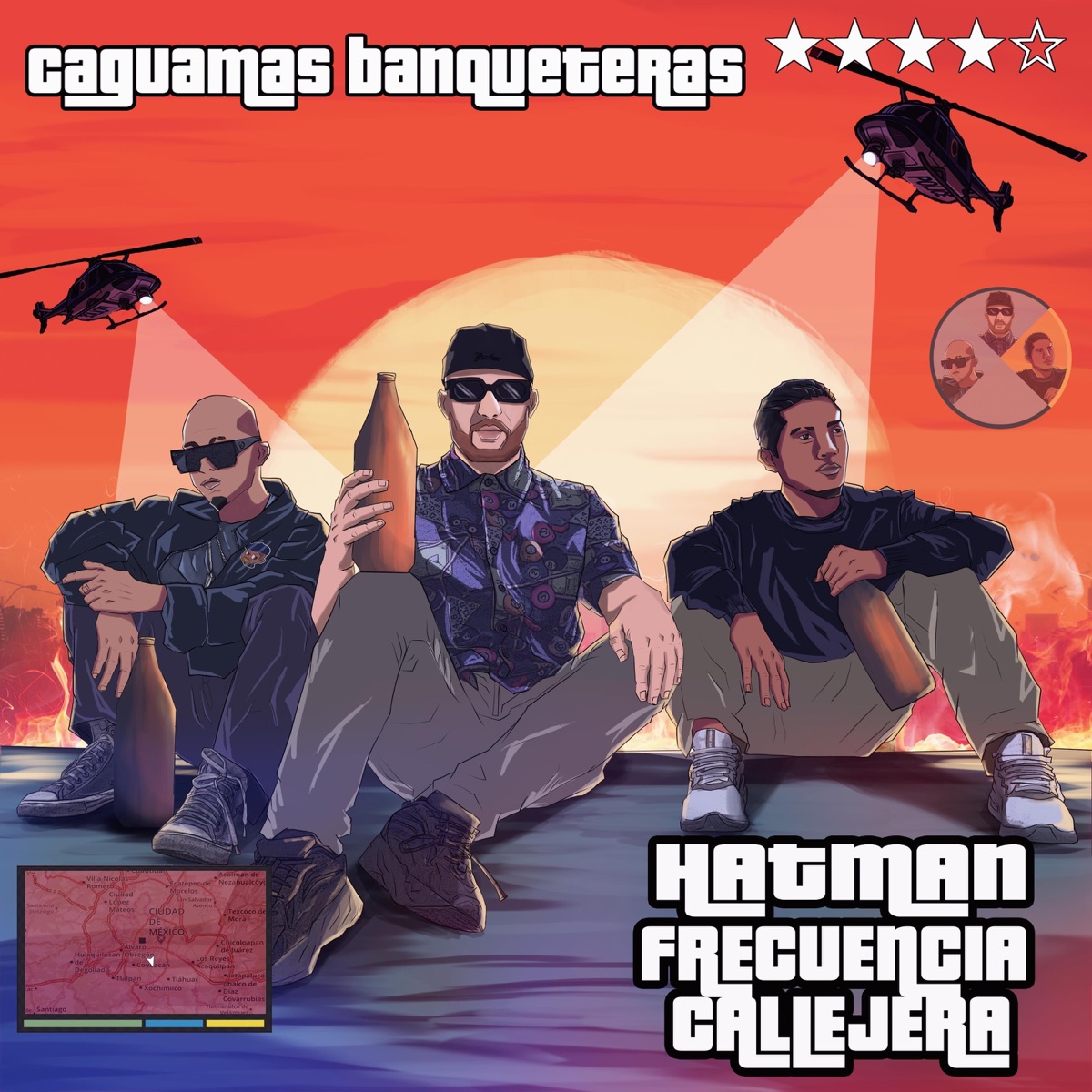 Caguamas Banqueteras - Single by Hatman & Frecuencia Callejera 3 album cover