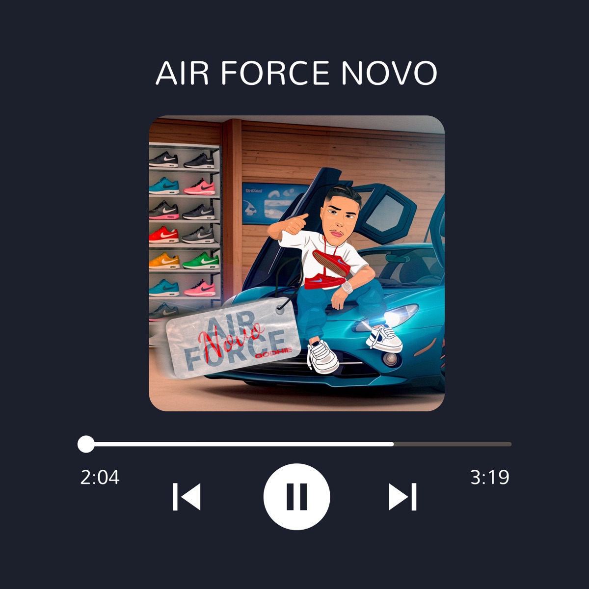 Air Force Novo - Single by godhiee album cover