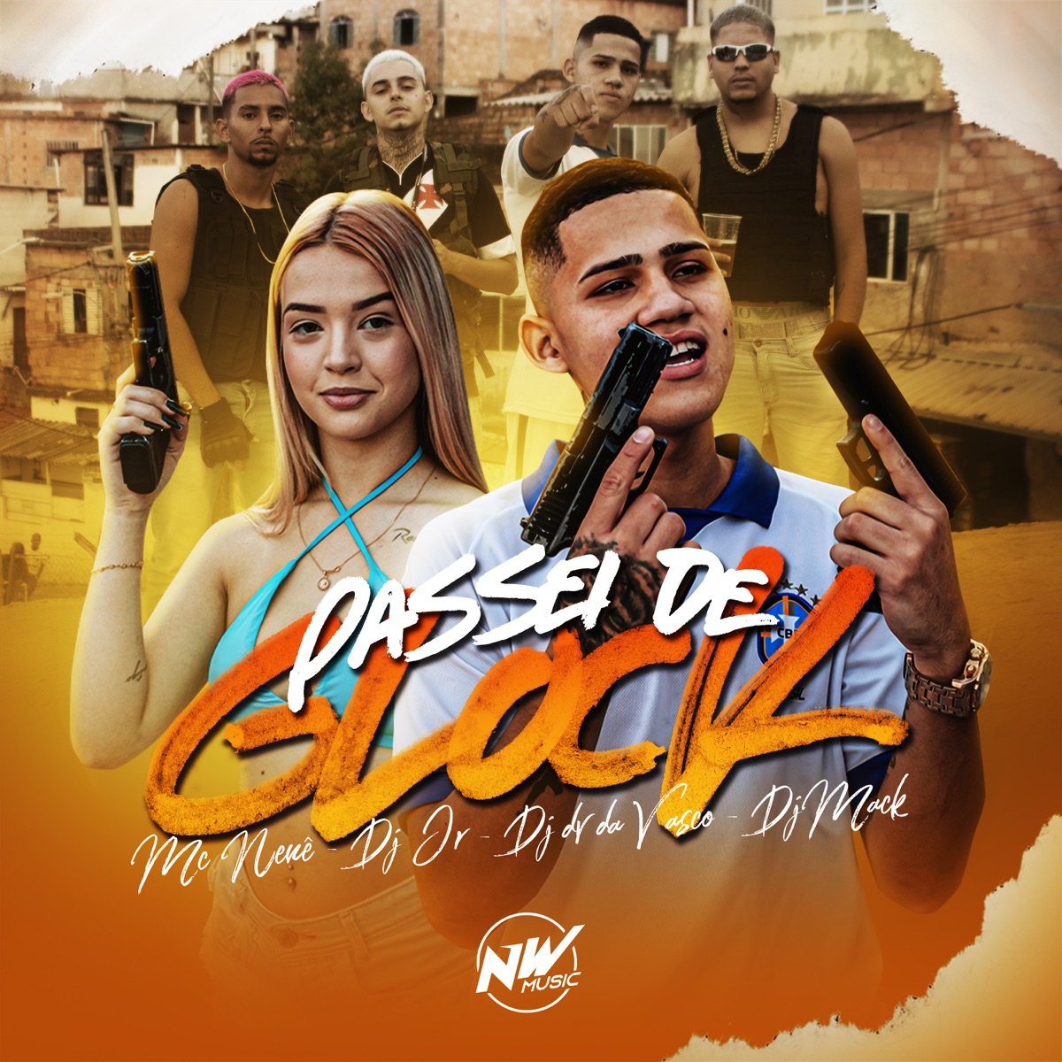 Passei de Glock (feat. DJ DV da Vasco) - Single by Dj JR Oficial, Mc Nenê & DJ Mack album cover