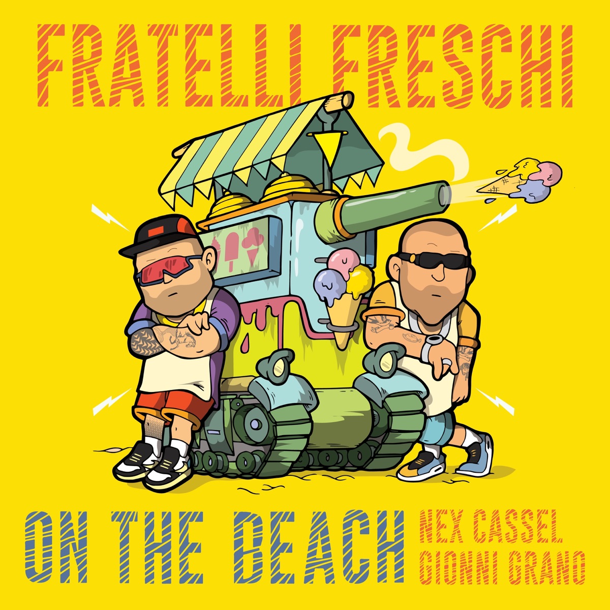 On The Beach - Single by Fratelli Freschi, Nex Cassel & Gionni Grano album cover