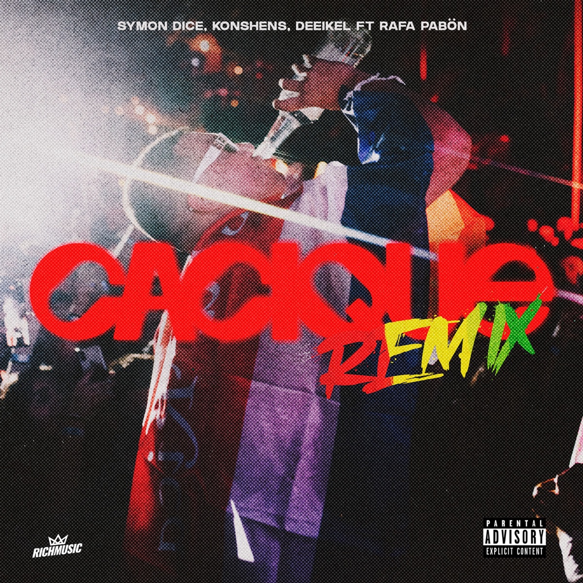 Cacique (Remix) [feat. Rafa Pabön] - Single by Symon Dice, Konshens & DEEIKEL album cover