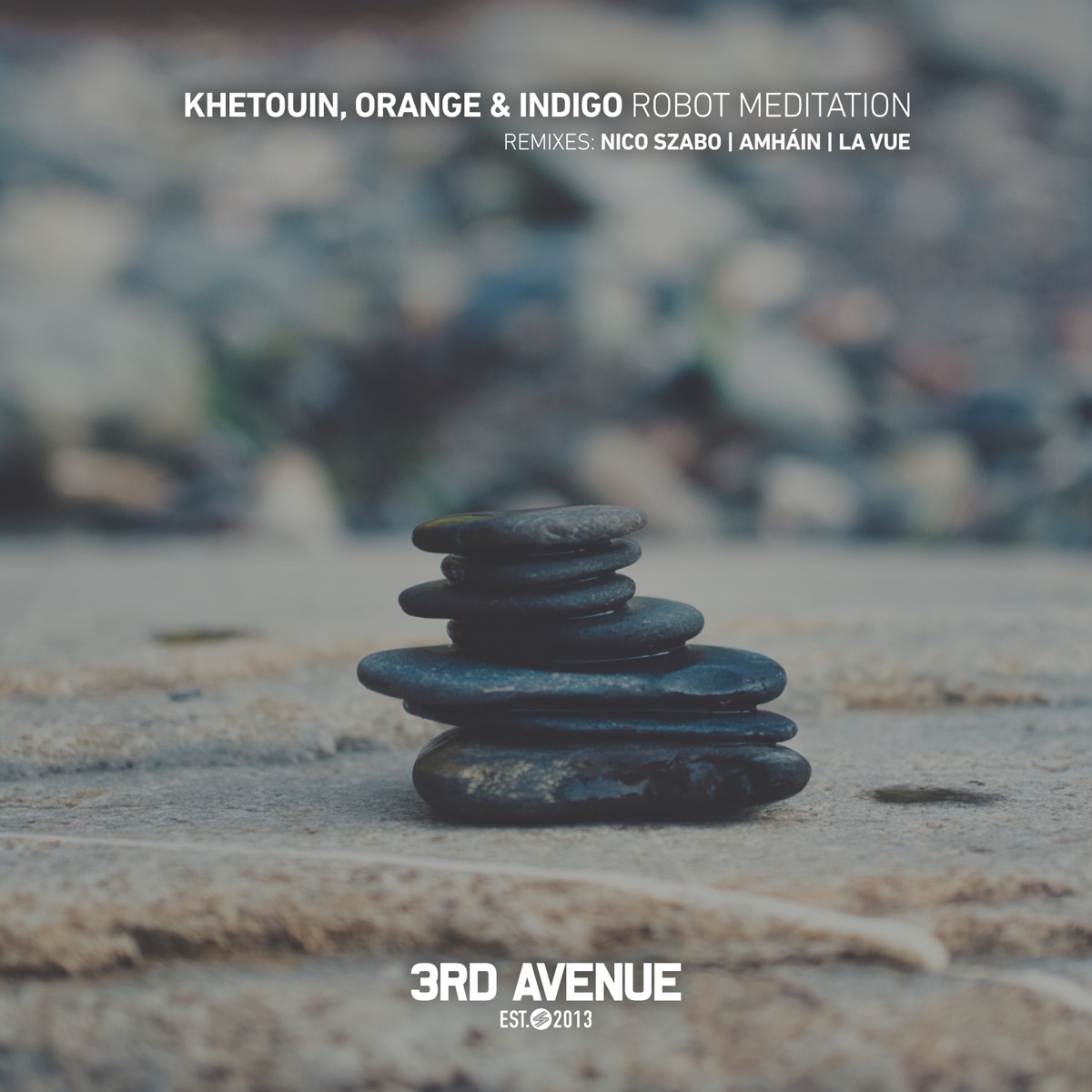 Robot Meditation by Orange & Indigo, Amháin & Nico Szabo album cover
