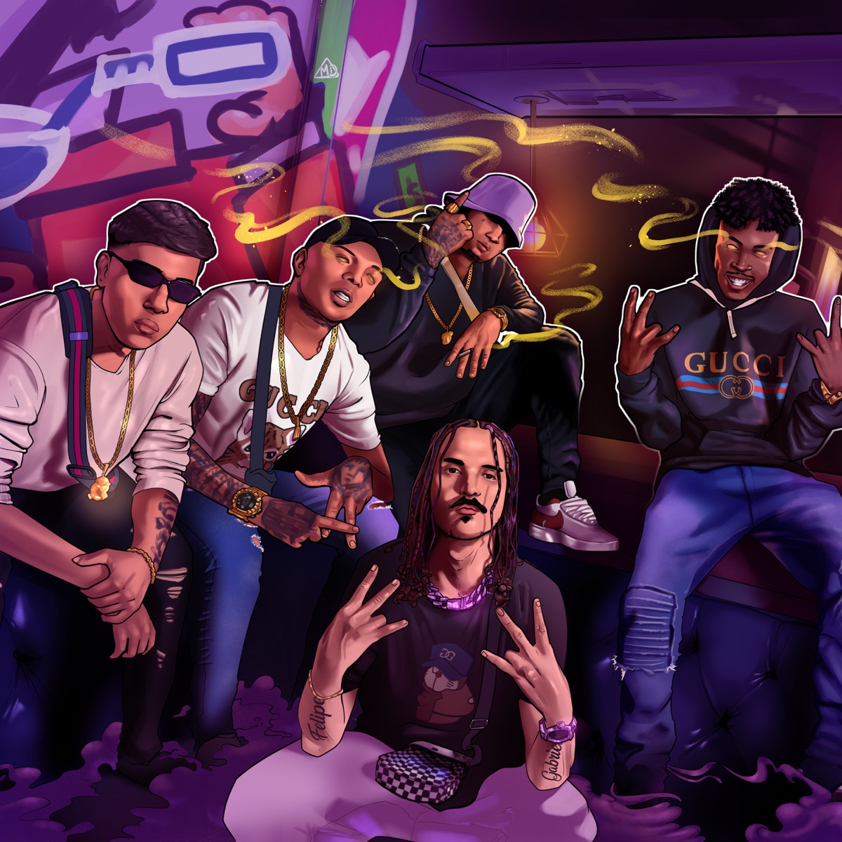 Madruguei - Single by MC JOTAGE, Allazka Beats, MC 2N, MC Lipe LK & OG Capone album cover