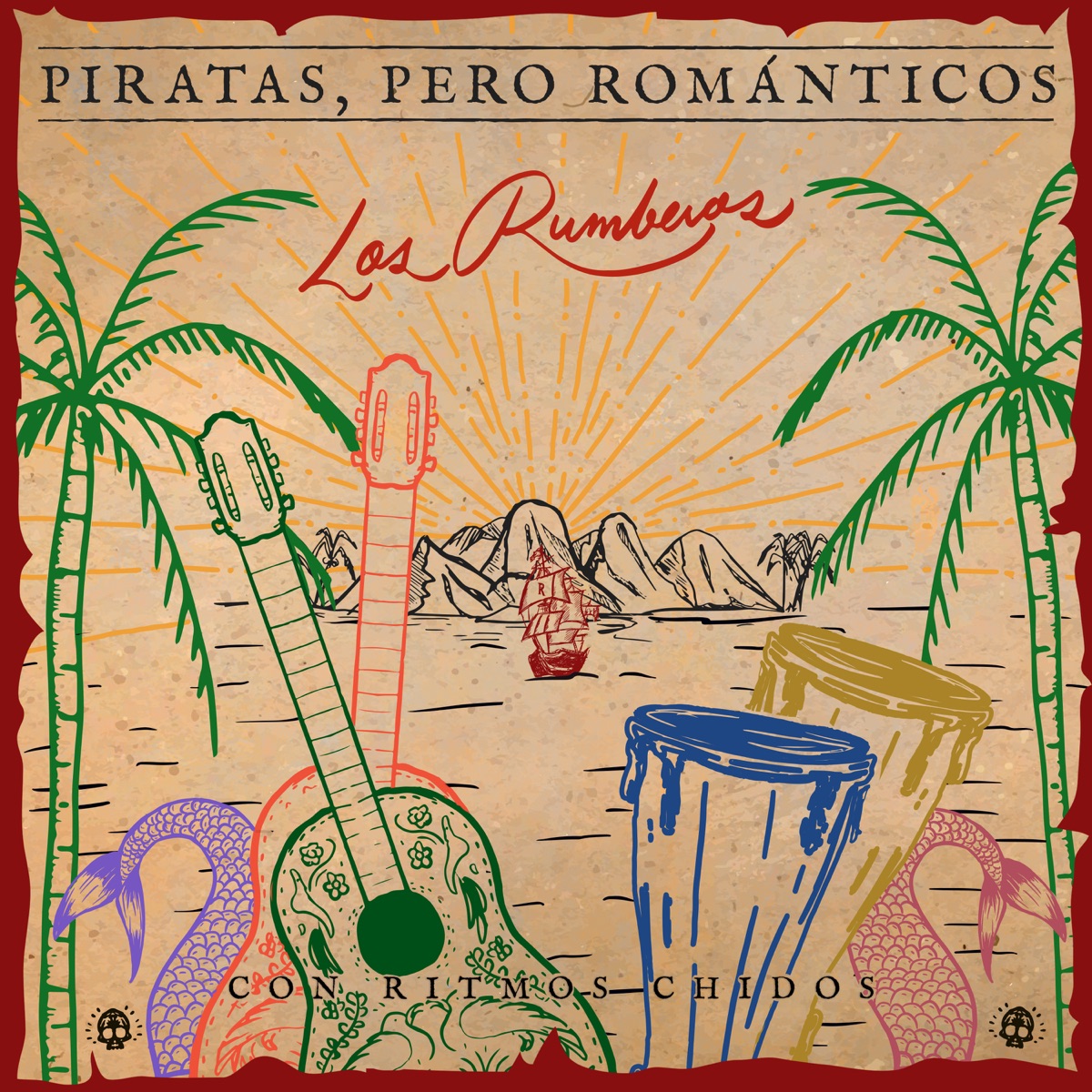 Piratas, Pero Románticos (Con Ritmos Chidos) by Los Rumberos album cover