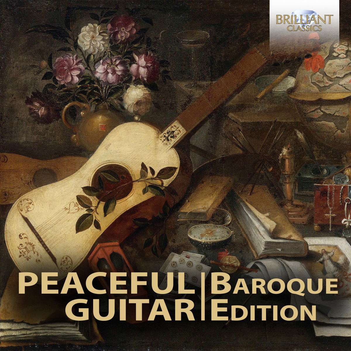 Peaceful Guitar: The Baroque Collection by Luigi Attademo, Enno Voorhorst, Bernhard Hofstötter, Arcady Ivannikov, Pascal Boëls, Jan Depreter, Lex Eisenhardt, Izhar Elias & Krishnasol Jiménez album cover
