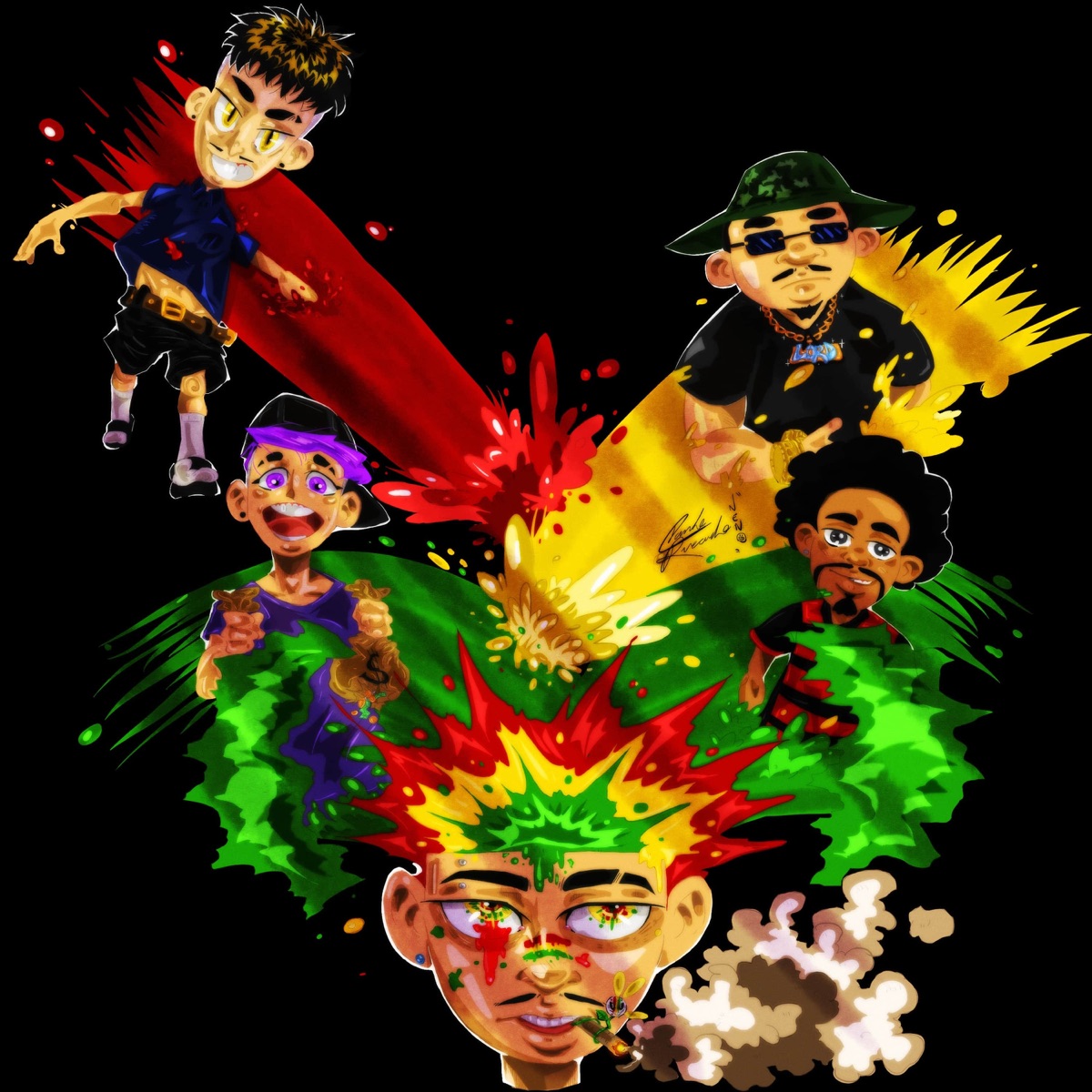 FortalVibes (feat. ogtreasure, tharealjuggboy & Nosred) - Single by LakinXO album cover