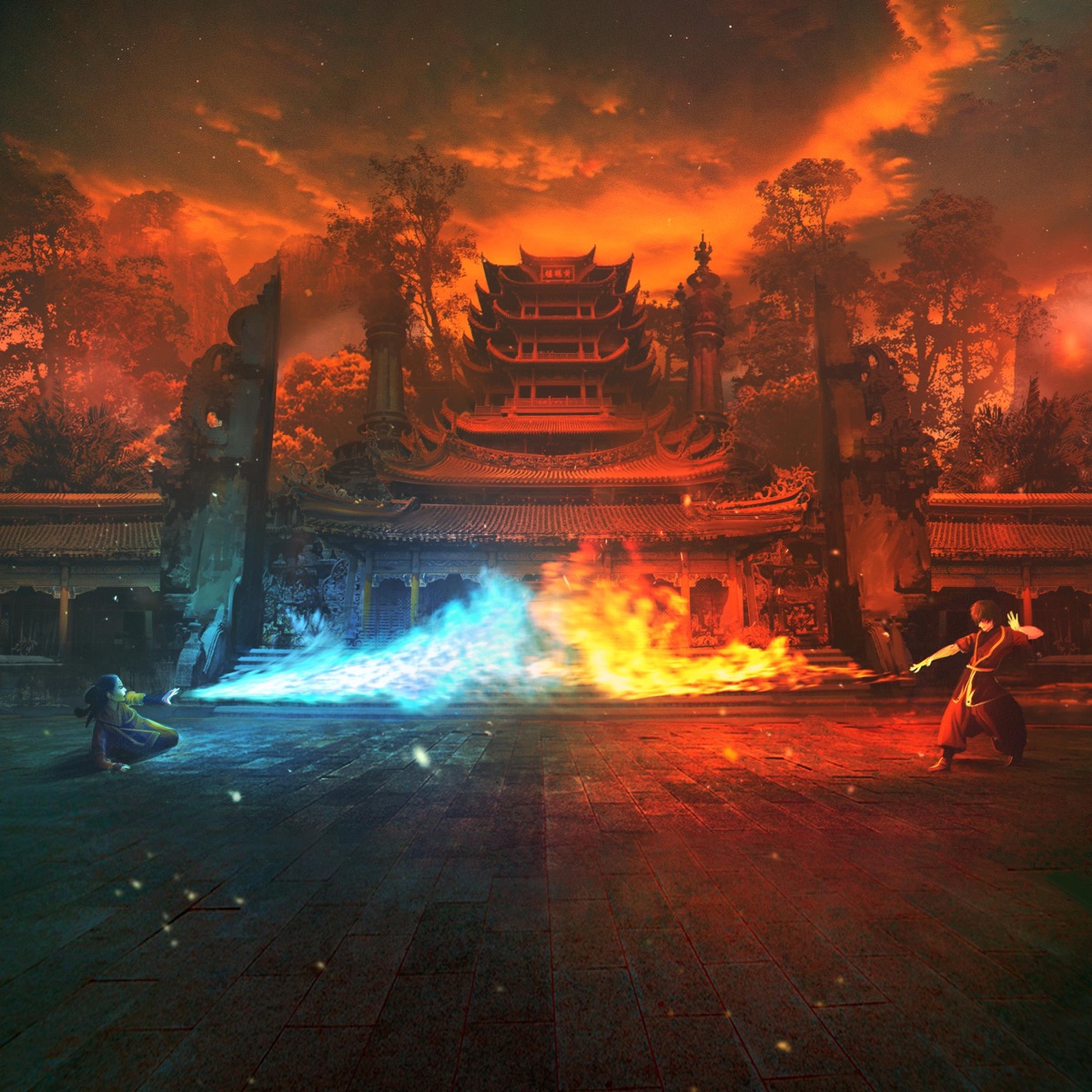 Fire (Avatar Vol.5) by Simon Groß album cover