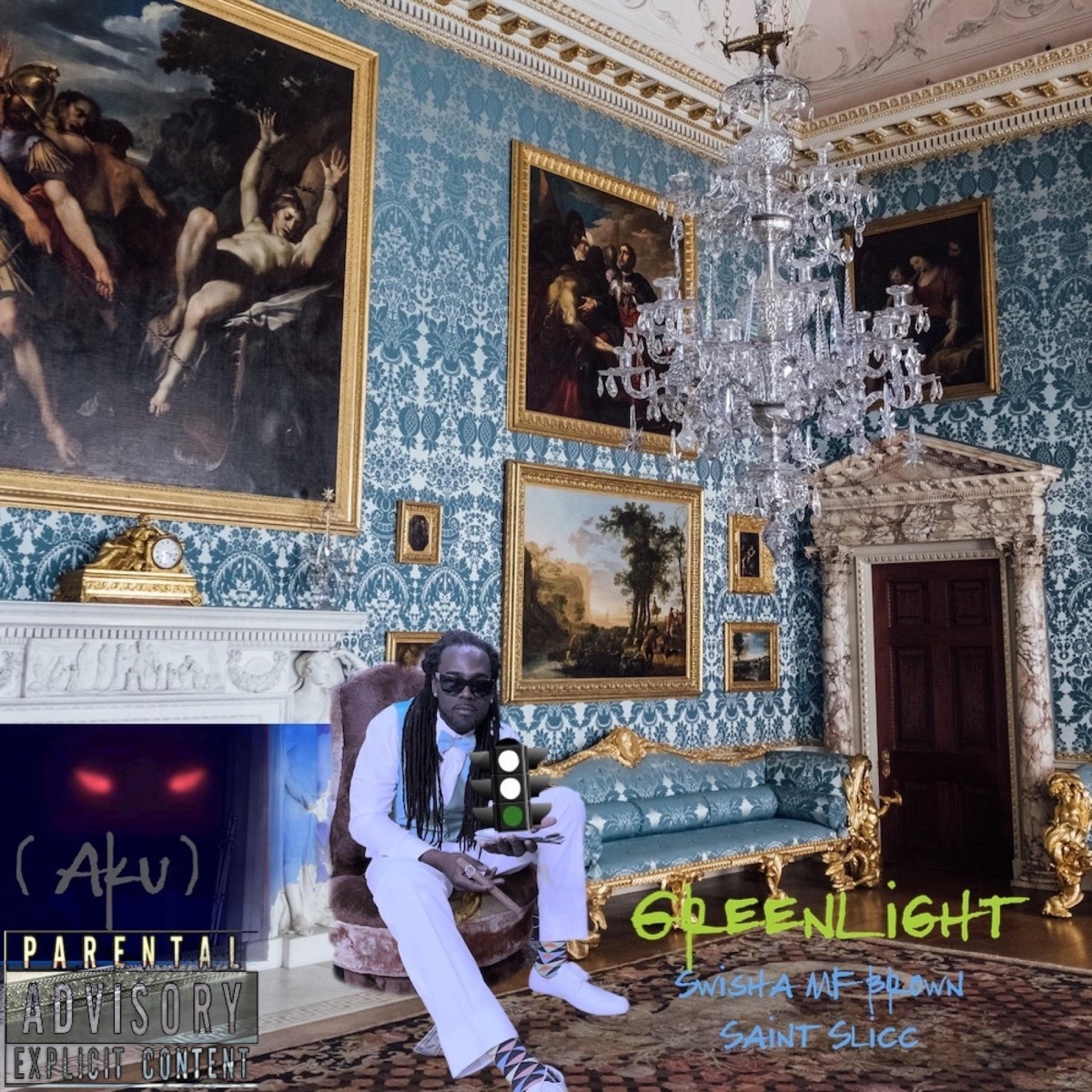 GreenLight (feat. (Aku) & Saint Slicc) - Single by Swisha MF Brown album cover