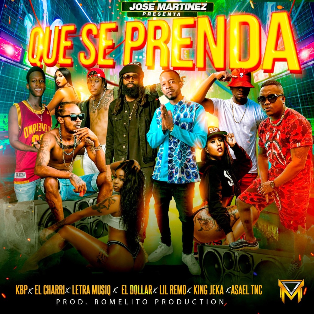 Que Se Prenda (feat. El Charri, Letra Musiq, El Dollar, Lil Remo, King Jeka & Asael Tnc) - Single by Kbp el Terrorista album cover