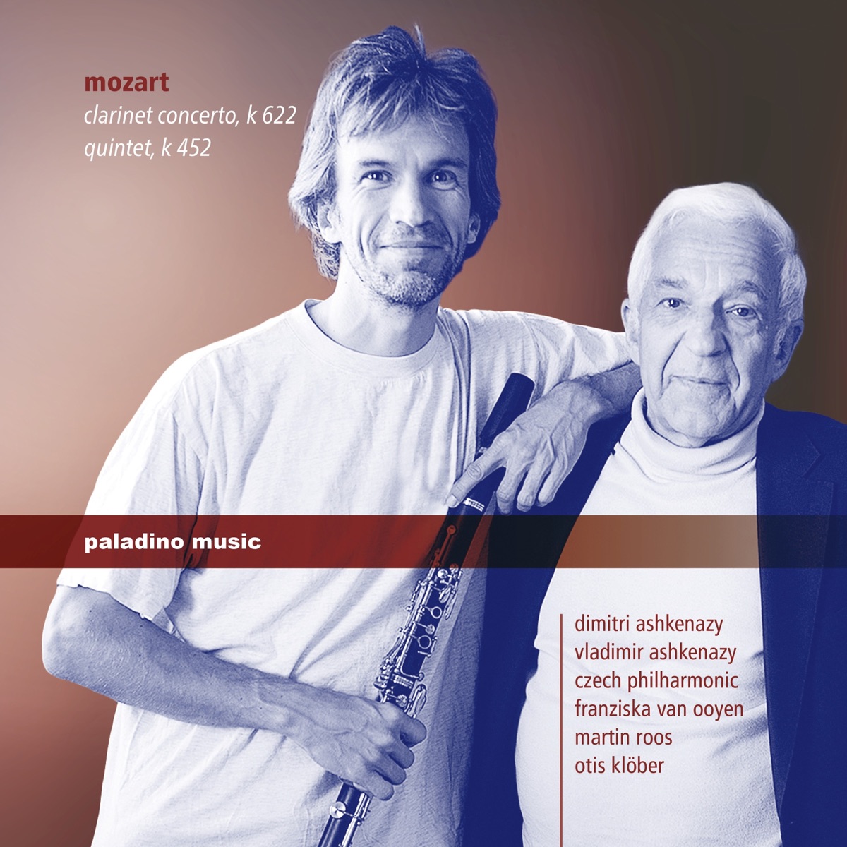 Mozart: Clarinet Concerto K 622, Quintet K 452 by Dimitri Ashkenazy & Vladimir Ashkenazy album cover