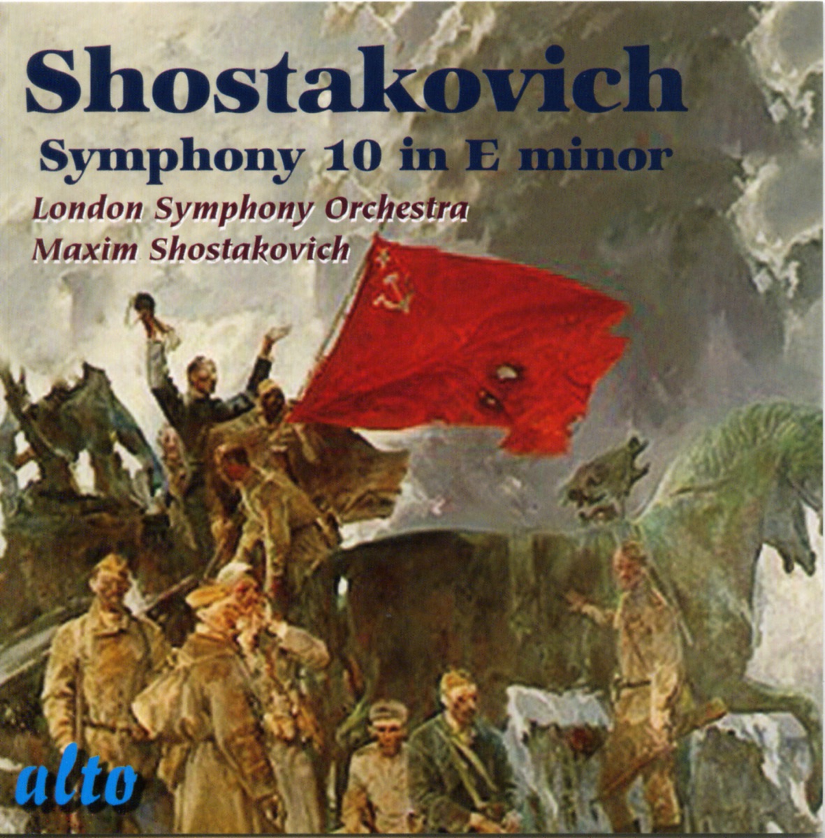 Shostakovich: Symphony No. 10 in E Minor by London Symphony Orchestra & Maxim Shostakovich album cover
