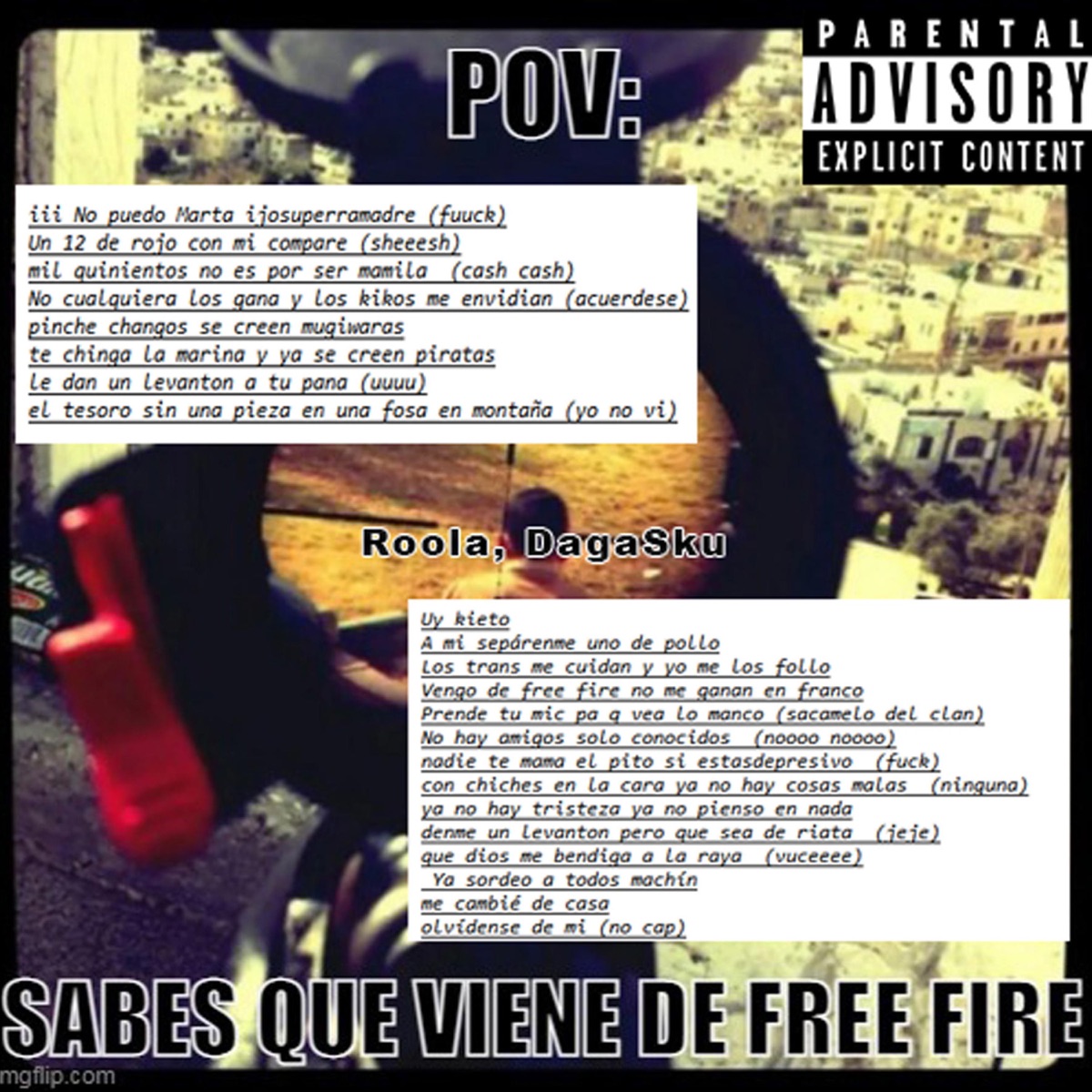 VENGO DE FREE FIRE NO ME GANAN EN FRANCO - Single by Roola album cover