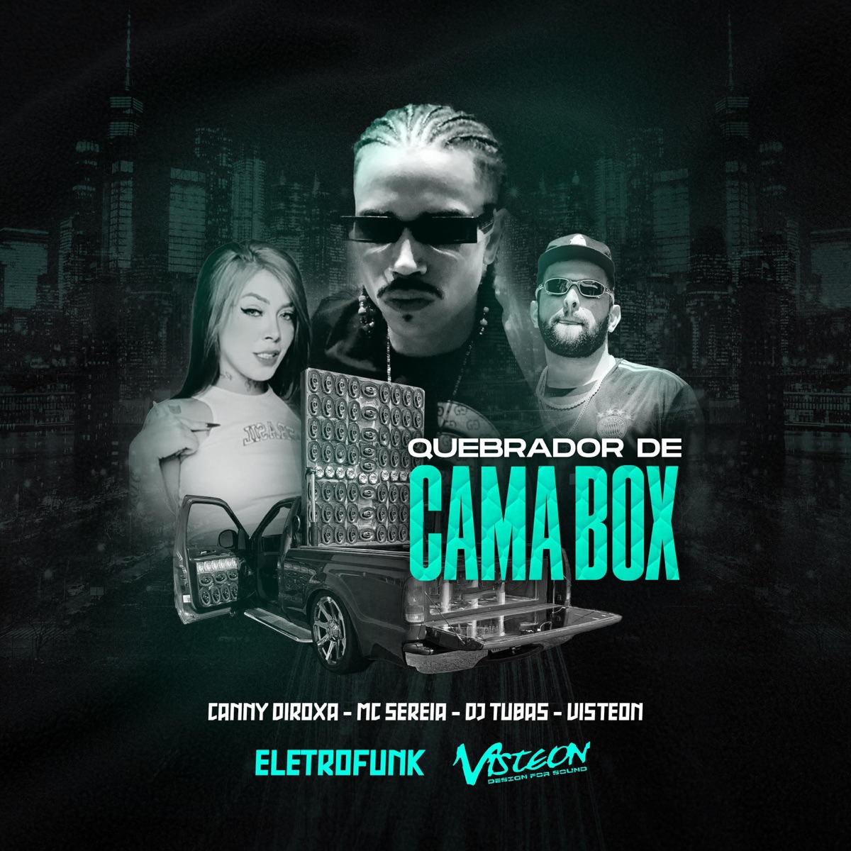 QUEBRADOR DE CAMA BOX (ELETROFUNK) (feat. VISTEON, DJ Tubas & Mc Sereia) - Single by CANNY DIROXA album cover