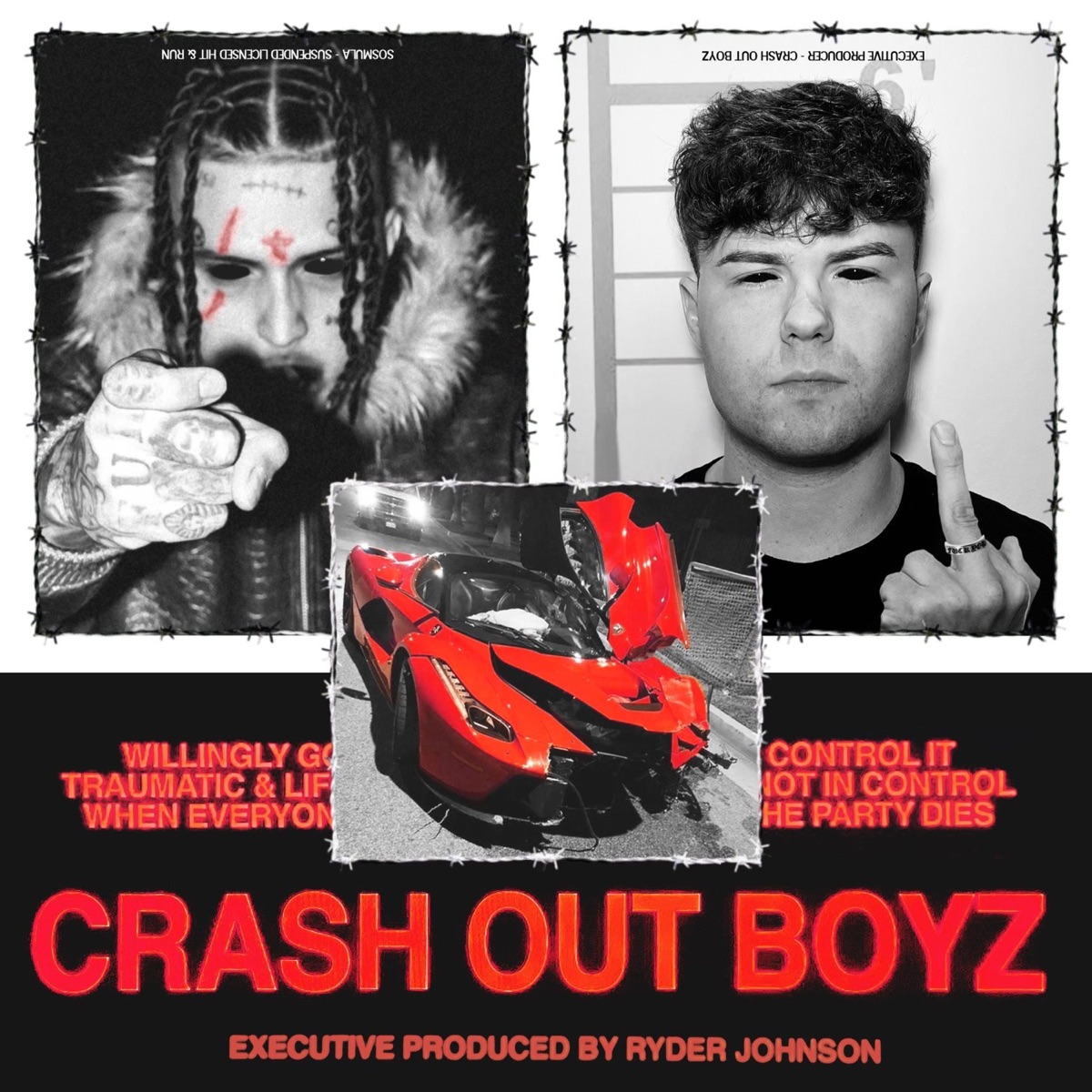 CrashOutBoyz - EP by Ryder Johnson & SosMula album cover