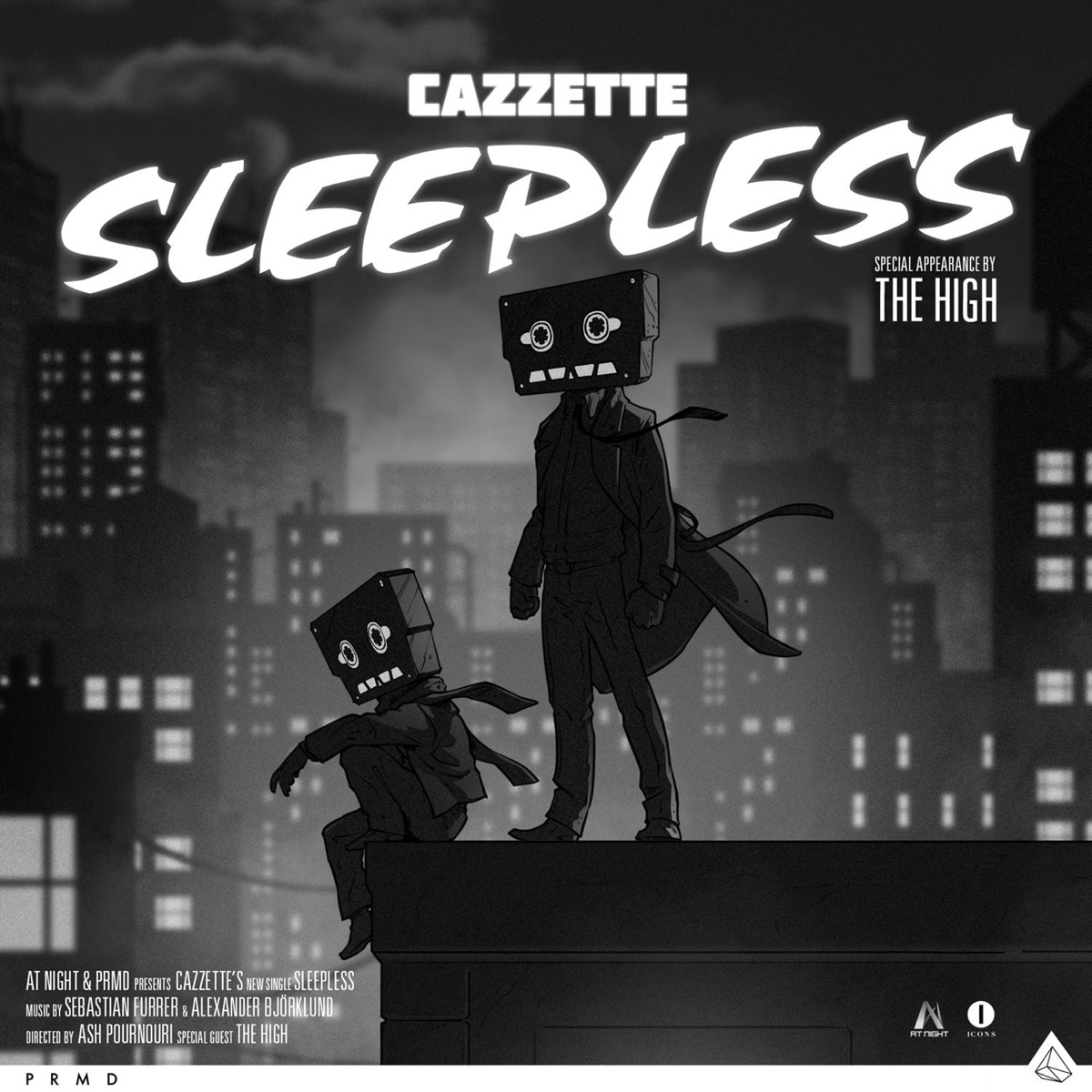Sleepless (Radio Edit) - Single by Cazzette & The High album cover