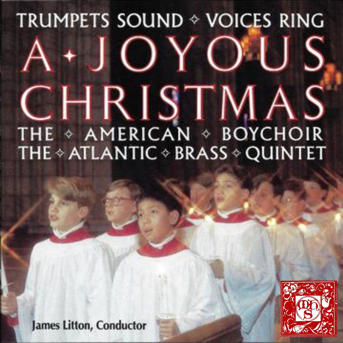 Trumpets Sound, Voices Ring: A Joyous Christmas by The American Boychoir & Atlantic Brass Quintet album cover