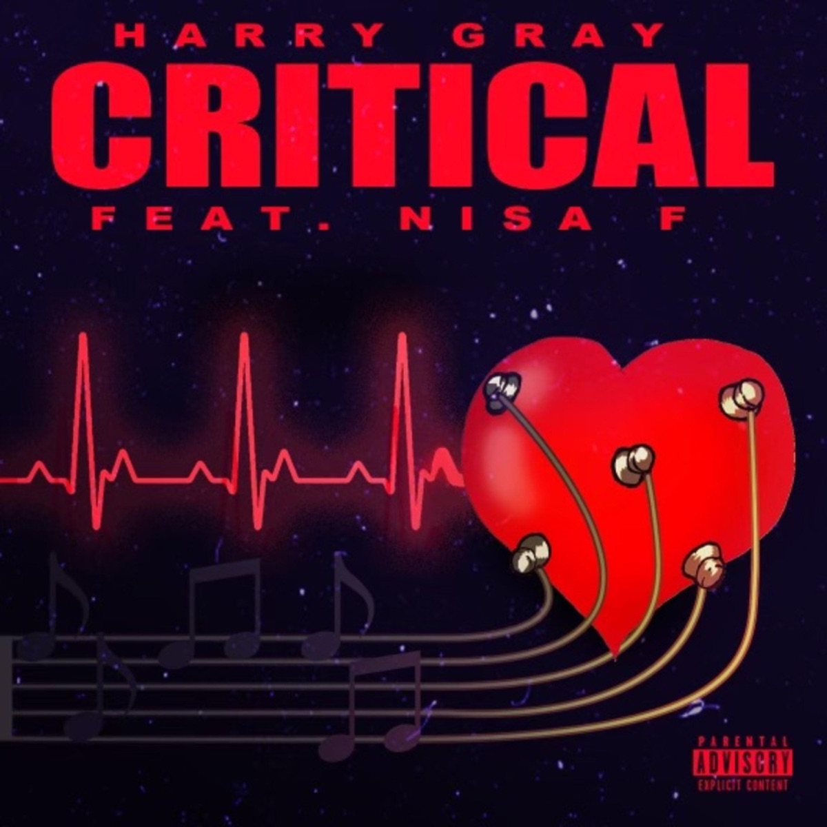 Critical (feat. NisaF) - Single by Harry Gray album cover