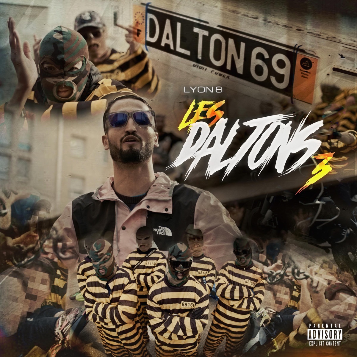 Les Daltons 3 (feat. N.a.e, FlipFlap z8, Mylo vln, Bibi laffreux, Dex z8, Le couz, Amr & Speeder-man) - Single by Many GT album cover