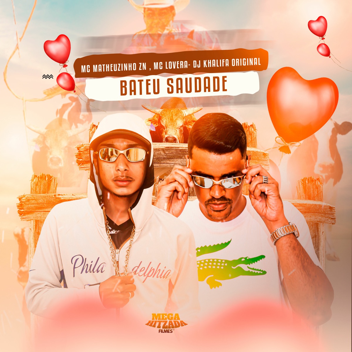 Bateu Saudade - Single by Mc Lovera, Mc Matheuzinho ZN & Dj Khalifa Original album cover