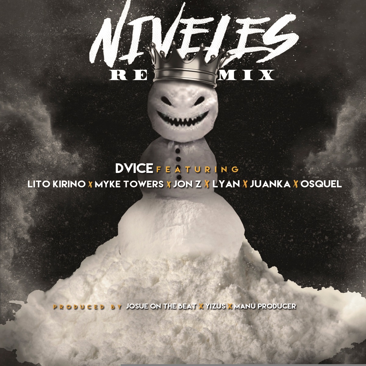 Niveles (Remix) [feat. Lito Kirino, Myke Towers, Jon Z, Lyan, Juanka & Osquel] - Single by DVICE album cover