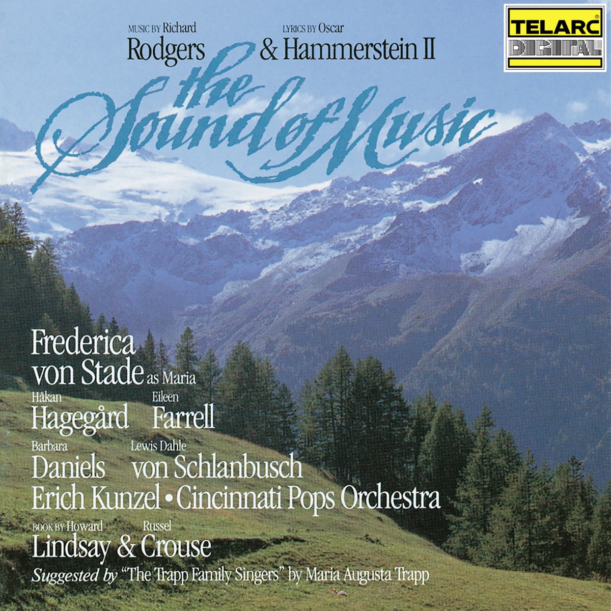 The Sound Of Music by Cincinnati Pops Orchestra, Erich Kunzel, May Festival Chorus, Frederica von Stade, Håkan Hagegård, Eileen Farrell, Barbara Daniels & Lewis Dahle von Schlanbusch album cover