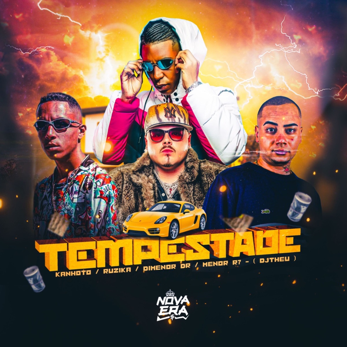 Tempestade (feat. Dj Theu & Mc Menor R7) - Single by Mc Ruzika, MC Kanhoto & Mc Dimenor Dr album cover