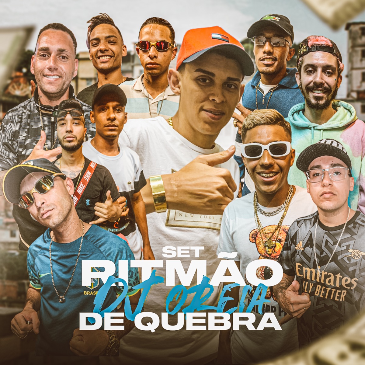 Set Ritmão de Quebra - EP by MC Jhow JB, mc Bruno zl, MC Menor DN, MC Alemaozinho SP, Mc Bilu, DJ Oreia, MC 2Du, Mc JD Da Portuga, MC HS da Sul & Mc Andy EM album cover