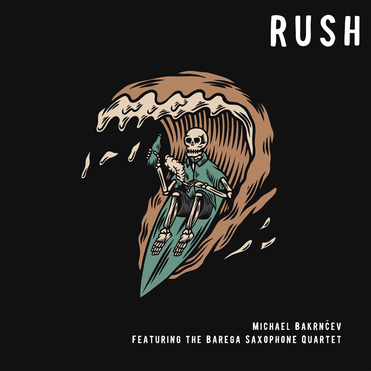 Rush - Single by Michael Bakrnčev & Barega Saxophone Quartet album cover