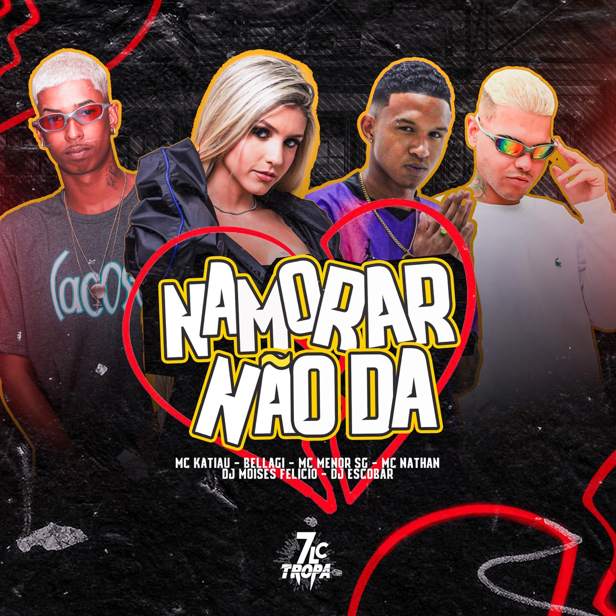 Namorar Não Da (feat. mc katiau, Bellagi & mc nathan) - Single by MC Menor SG album cover