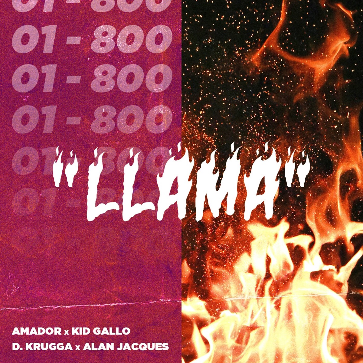 Llama (feat. D. Krugga) - Single by Alan Jacques, Kid Gallo & Amador album cover