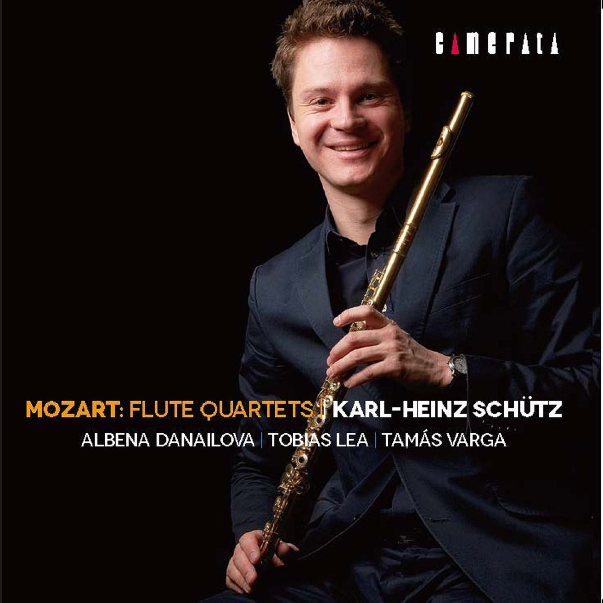 Mozart: Flute Quartets by Karl-Heinz Schütz, Albena Danailova, Tobias Lea & Tamás Varga album cover